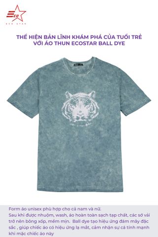 ECOSTAR, t-shirt garment dye , cổ tròn, Green,TM-010FS-M1-I0010