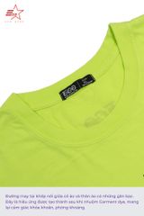 ECOSTAR, t-shirt garment dye , cổ tròn, Green,TM-010-M1-I0005