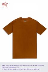 ECOSTAR, t-shirt garment dye , cổ tròn, Brown,TM-010-M4-I0005