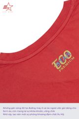 ECOSTAR, t-shirt garment dye , cổ tròn,  Red,TM-011-M1-I0008