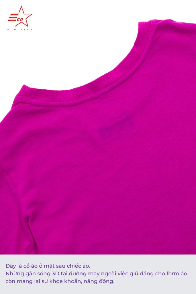 ECOSTAR, t-shirt garment dye , cổ tròn, Pink,TW-001-M1-I0001