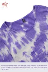 ECOSTAR, t-shirt tie dye , cổ tròn, Purple,TW-010FS-M2-I0000