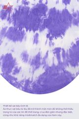 ECOSTAR, t-shirt tie dye , cổ tròn, Purple,TW-010FS-M2-I0000