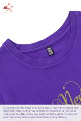 ECOSTAR, t-shirt garment dye , cổ tròn, Purple,TW-001-M4-I0001