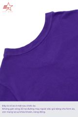 ECOSTAR, t-shirt garment dye , cổ tim, Purple,TW-002-M1-I0002