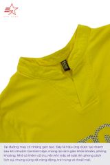 ECOSTAR, t-shirt garment dye , cổ trụ, Yellow,TB-008-M4-I0001