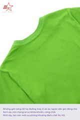 ECOSTAR, t-shirt garment dye , cổ tròn, Green,TB-007-M1-I0005