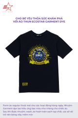 ECOSTAR, t-shirt garment dye , cổ tròn, Black,TB-007-M4-I0005