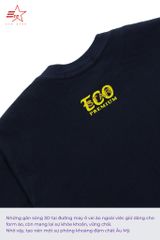 ECOSTAR, t-shirt garment dye , cổ tròn, Black,TB-007-M4-I0005