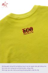 ECOSTAR, t-shirt garment dye , cổ tròn, Yellow,TB-007-M1-I0002