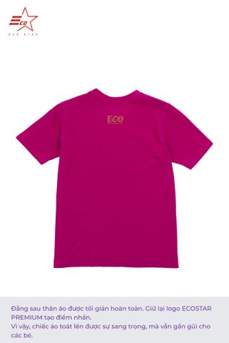 ECOSTAR, t-shirt garment dye , cổ tròn, Pink,TB-007-M1-I0002