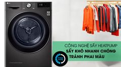 Máy sấy bơm nhiệt LG 9 kg DVHP09B