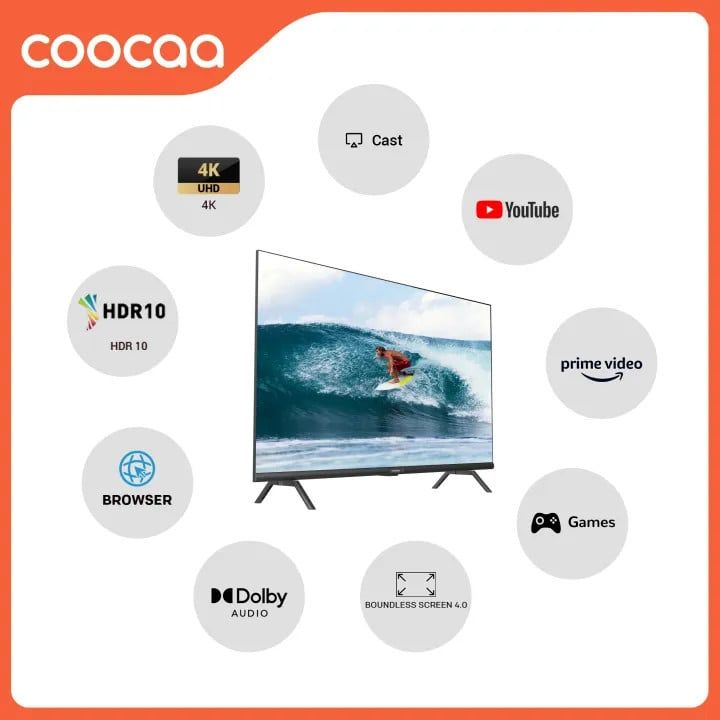 Smart Tivi Coocaa 55S3U Pro 4K 55 inch