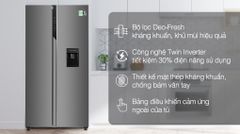 Tủ lạnh Aqua Inverter 524 lít AQR-SW541XA(BL)