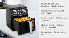 Nồi chiên không dầu Sharp KF-AF55EV-BK 5.5 lít