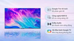 Google Tivi iFFALCON 4K 43 inch 43U62