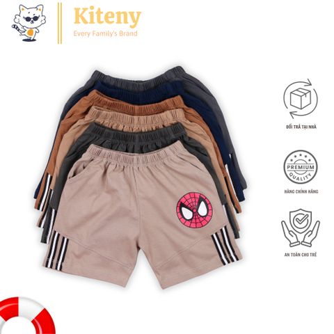 Quần short ngắn cho bé trai Kiteny, cho bé có số kí từ 11-29kg, chất liệu thun cotton 2 chiều, phong cách và êm mịn