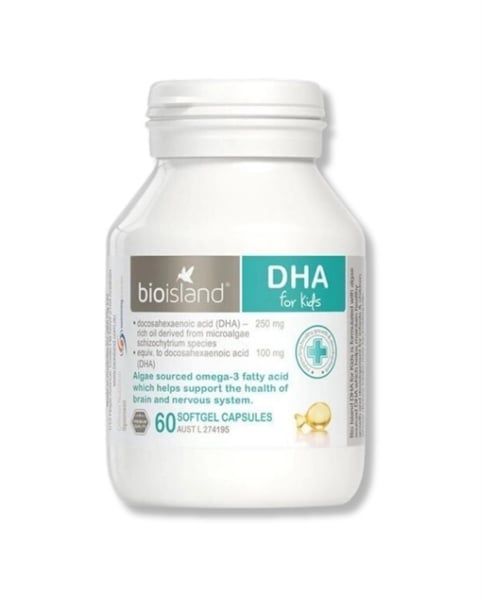 CT-Viên bổ sung DHA cho trẻ em Bioisland DHA For Kid 60 viên (Hộp)