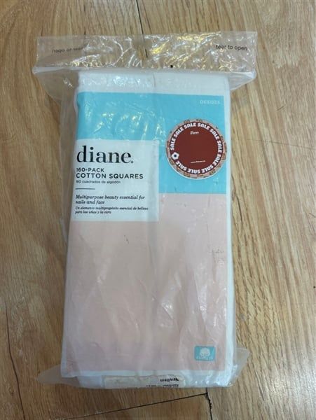 (SALE-SPL) Bông tẩy trang Diane Cotton Squares 100% Real Cotton Soft 160 miếng