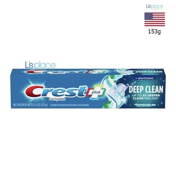 CT - Kem đánh răng Crest Plus Scope Deep Clean + Whitening Fluoride Anticavity Toothpaste 5.4Oz 153g