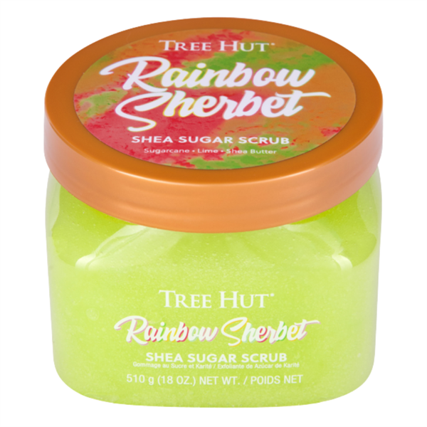 Tẩy tế bào chết cơ thể Tree Hut Rainbow Sherbet Shea Sugar Body Scrub 18oz 510g