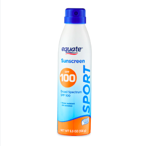 Xịt chống nắng Equate Sport Broad Spectrum Sunscreen SPF100 5.5Oz 156g