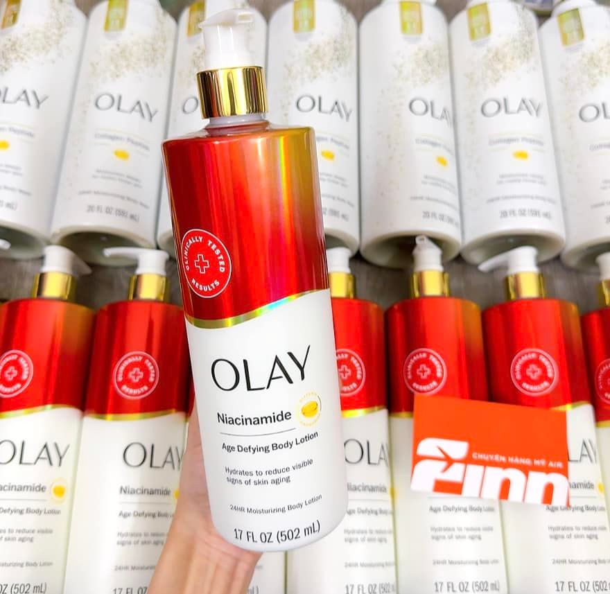 Lotion dưỡng da Olay Regenerist Hand and Body Lotion Pump with Niacimide 17Oz 502ml