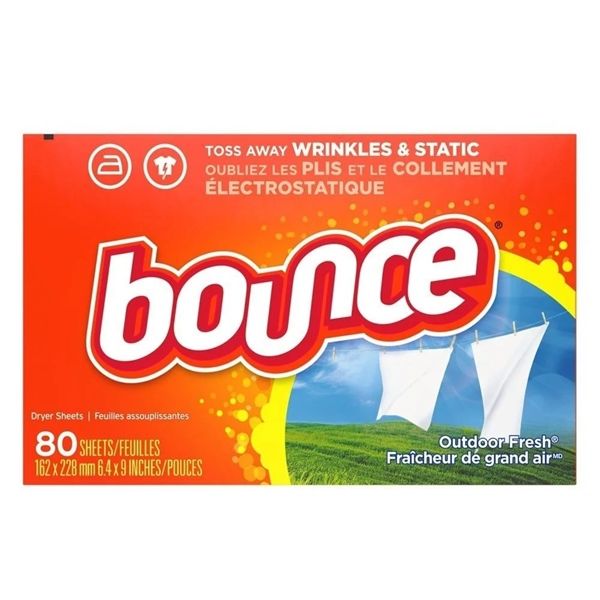 CT - Giấy thơm và lưu mùi cho quần áo Bounce Dryer Sheets 80 miếng (Hộp)