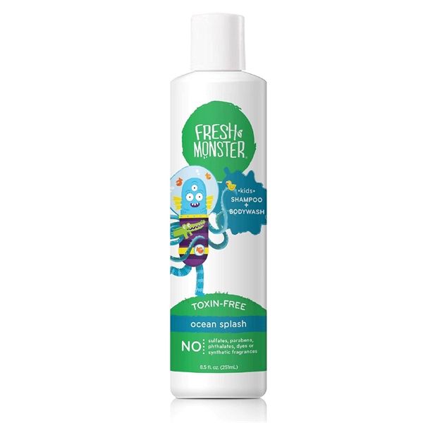 (SALE-SNL) Sữa tắm gội cho bé Fresh Monster Ocean Splash 8.5Oz 251ml (Chai)
