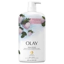 CT - Sữa tắm Olay Fresh Outlast Body Wash with Notes of White Strawberry & Mint 975ml 33Oz