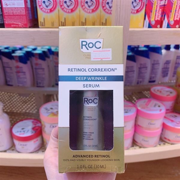 (SALE-T10/25) Serum dưỡng da chống lão hóa giảm nhăn RoC Retinol Anti-Aging Retinol Face Serum Anti-Wrinkle Treatment 1Oz 30ml