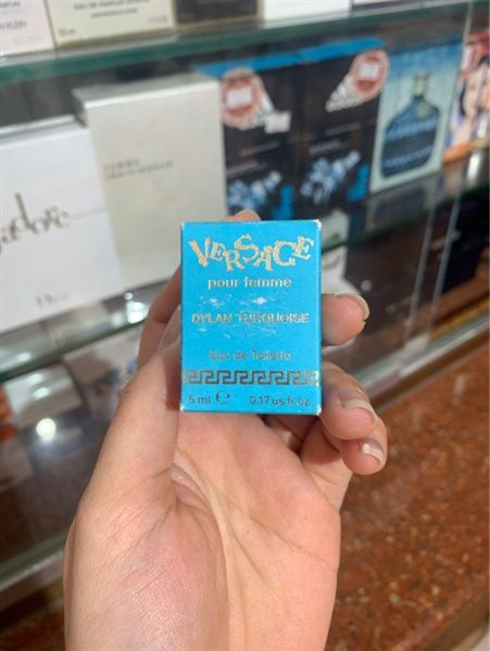 (SALE-SNH) Nước hoa mini Versace Pour Femme Dylan Turquoise Eau De Toilette EDT 5ml 0.17oz