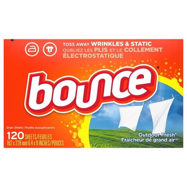 CT - Giấy thơm và lưu mùi cho quần áo Bounce Dryer Sheets 120 miếng (Hộp)