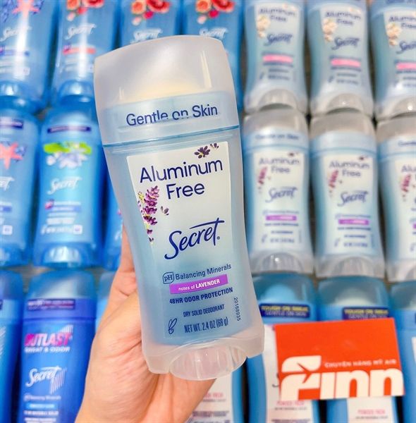 Sáp khử mùi Secret Aluminum Free Deodorant for Women Lavender 2.4Oz 68g