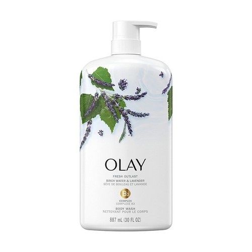 CT - Sữa tắm Olay Fresh Outlast Body Wash Notes of Birch Water & Lavender 24HR Fresh Vibes 975mL 33Oz