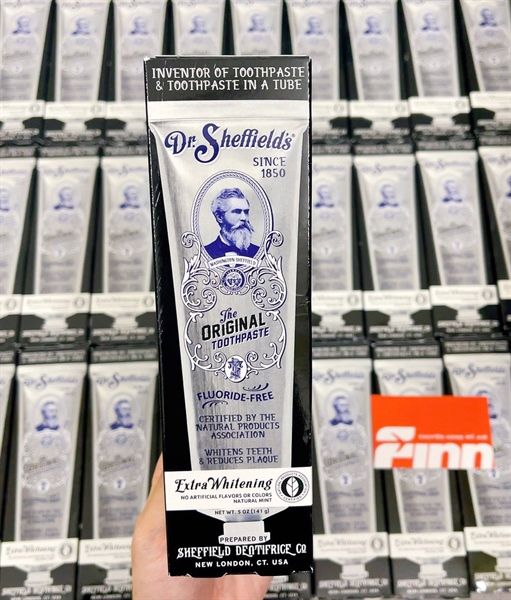 Kem đánh răng Dr. Sheffield's Certified Natural Toothpaste Extra-Whitening 3.5Oz 99.2g