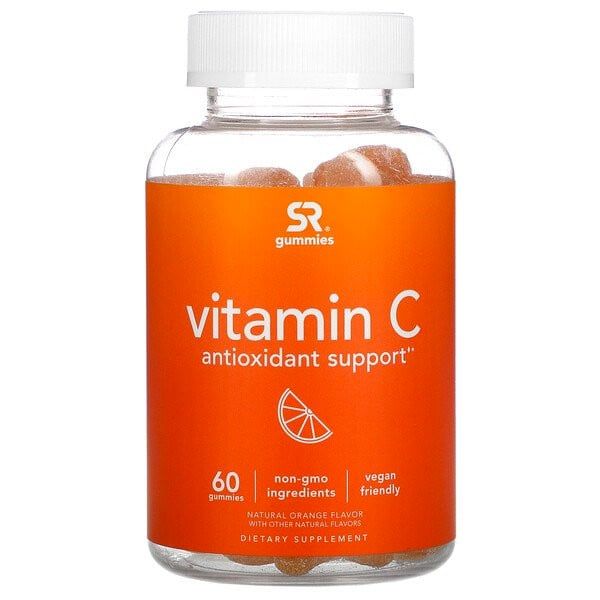Kẹo bổ sung Sports Research Vitamin C Natural Orange 60 viên
