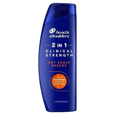 ( Màu cam) Dầu gội xả cho da đầu gàu Head & Shoulders Clinical Strength Dry Scalp Rescue 2-in-1 13.5Oz 400ml