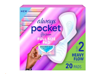 Băng vệ sinh Always Pocket Flexfoam Size 2 Unscented Pads Heavy 20 miếng