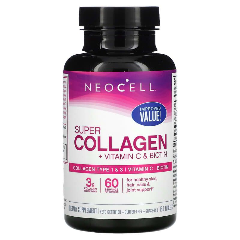 Viên uống bổ sung NeoCell Super Collagen + Vitamin C & Biotin 180 viên
