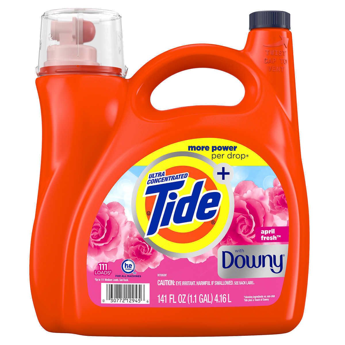 Nước giặt Tide Plus Downy Liquid Laundry Detergent, April Fresh 141Oz 4.16l