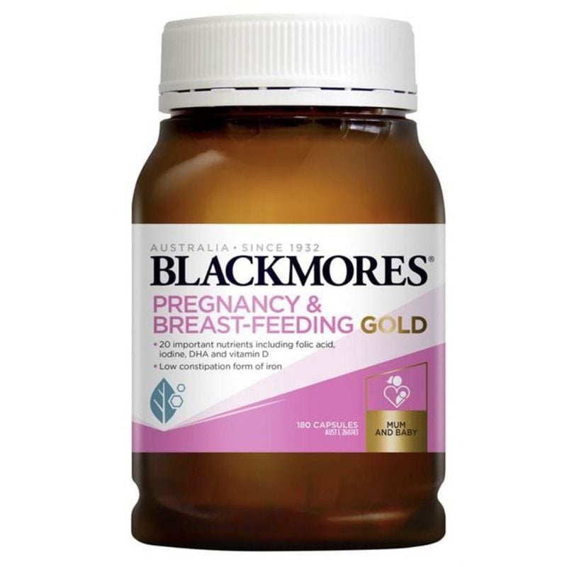(SALE-S50) Viên uống bổ sung vitamin tổng hợp Blackmores Pregnancy & Breast-Feeding Gold 180 viên