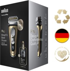 Máy cạo râu Braun Series 9 Pro 9469cc made in Germany (màu vàng Gold) - bản giới hạn