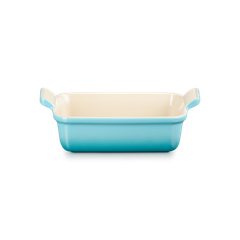 Thố nướng hình chữ nhật Le Creuset 19 x 13cm màu xanh caribe