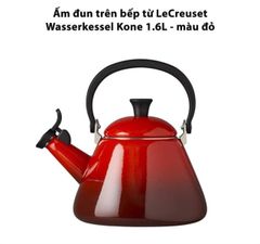 Ấm đun trên bếp từ Le Creuset Kone 1,6L màu đỏ cherry