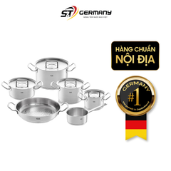 Bộ nồi Fissler Profi 6 món vung thép kèm quánh và chảo made in Germany