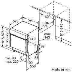 Máy rửa bát bán âm BOSCH SMI8YCS03E serie 8