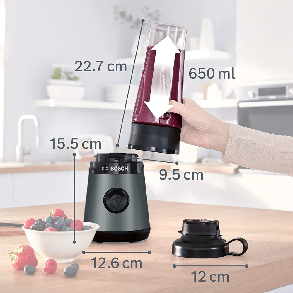 Máy xay sinh tố BOSCH mini MMB2111S màu đen made in EU