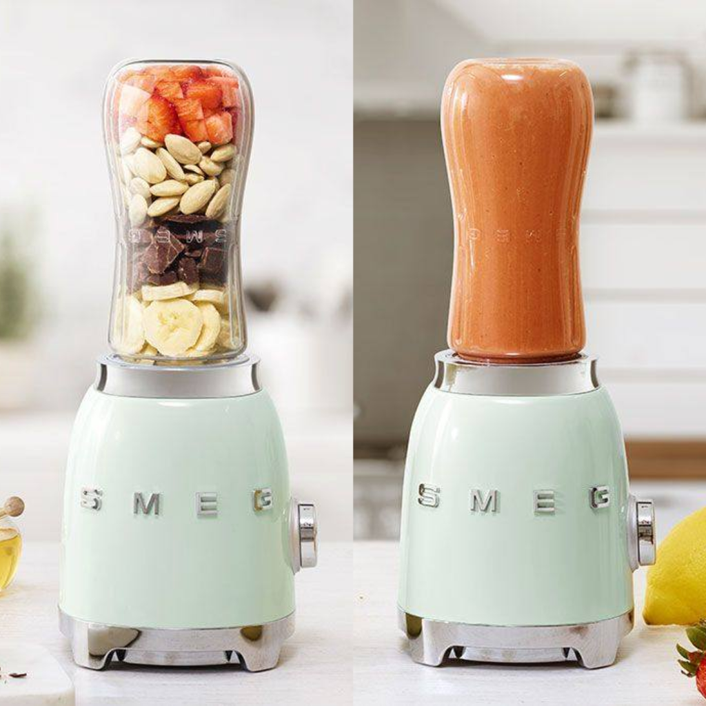 Máy xay sinh tố mini SMEG PBF01PGEU màu xanh bạc hà