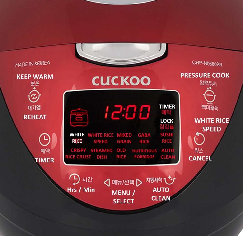Nồi cơm điện Cuckoo CRP-N0680SR (màu đỏ)